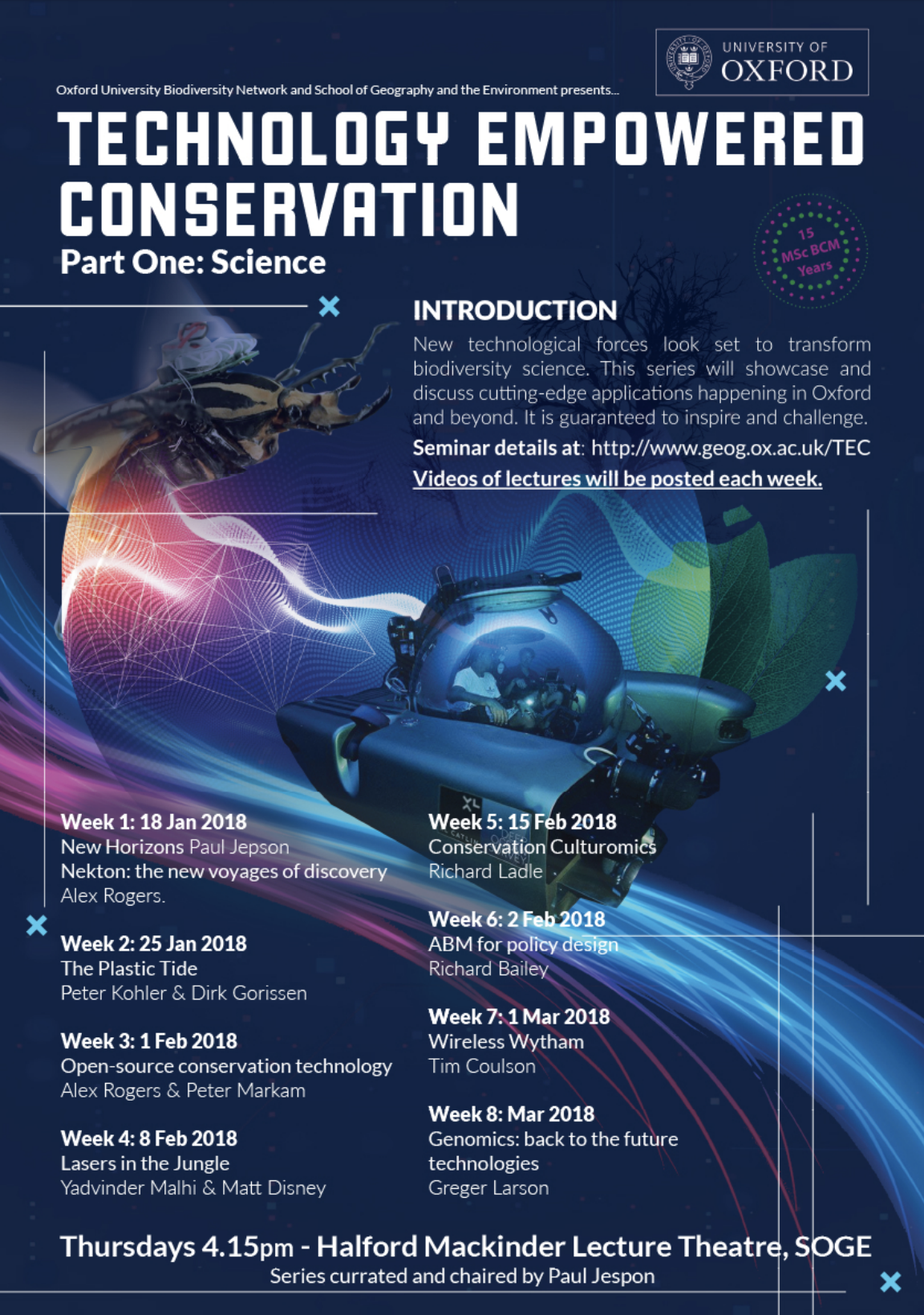 Conservation tech seminar series poster